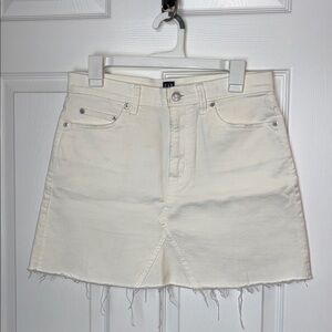 Gap White Denim skirt